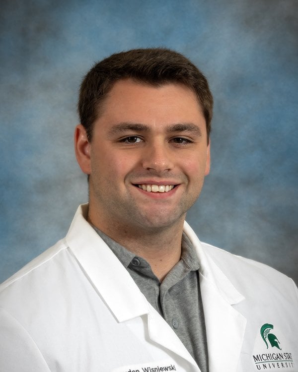 Photo of Hayden Wisniewski - MSU Medical Student.