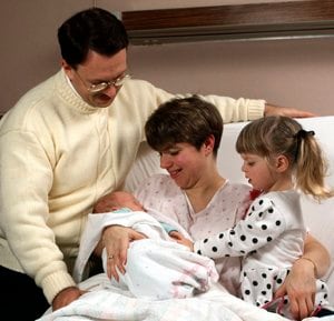 Kerlin Family in the Maternity Unit