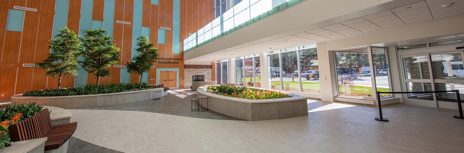 Photo of the Heart and Vascular Center Services Lobby.