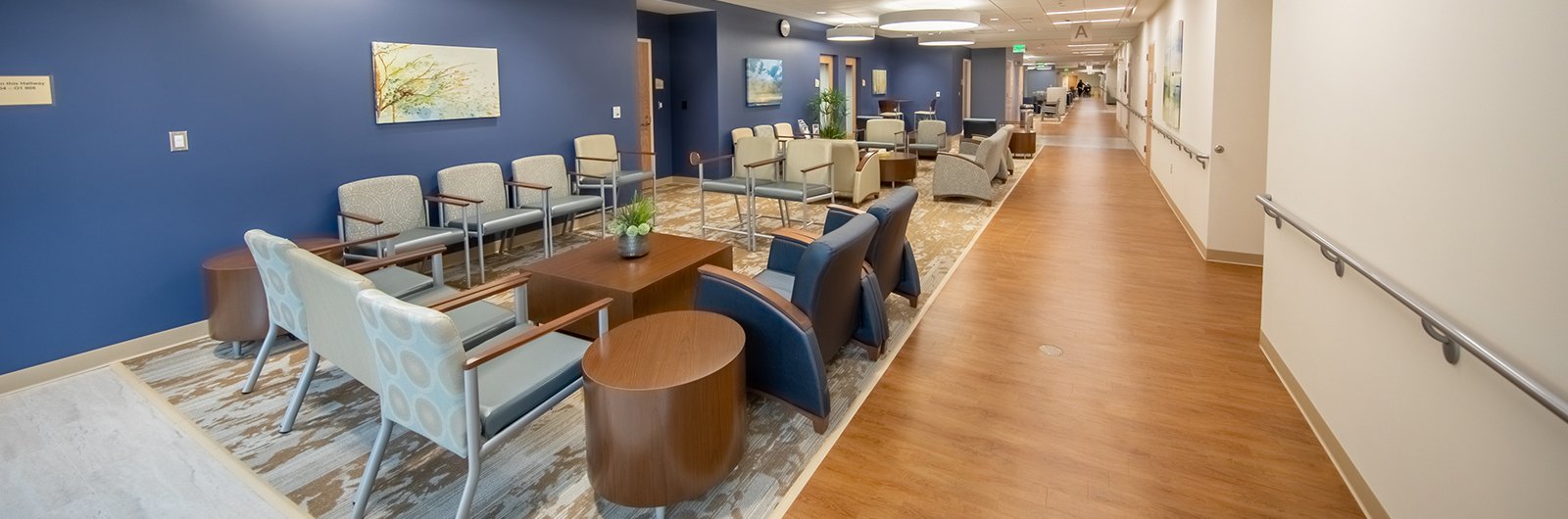 Photo of the office waiting areas at the Heart and Vascular Center on the campus of MidMichigan Medical Center - Midland.