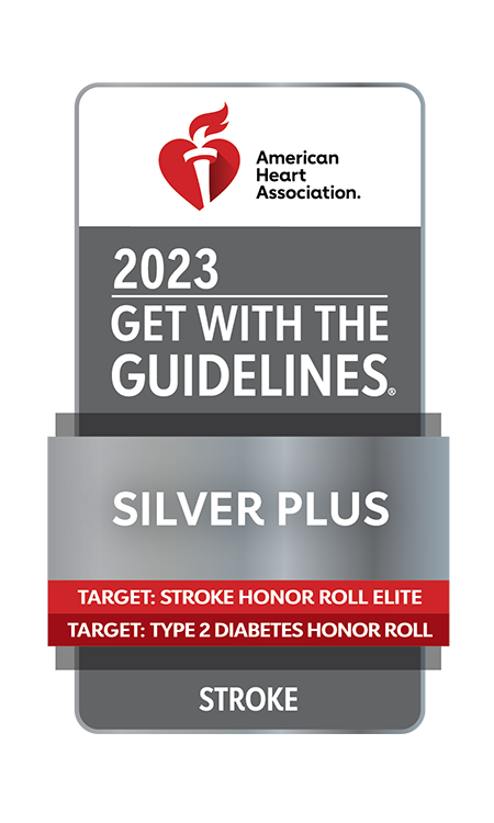 Photo of  the American Heart Association Silver Award.