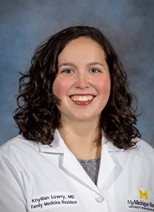 Photo of family medicine physician Khyllian Lowry, M.D., resident physician at MSU/MyMichigan Medical Center Alma Family Medicine Residency Program, Alma, Michigan.