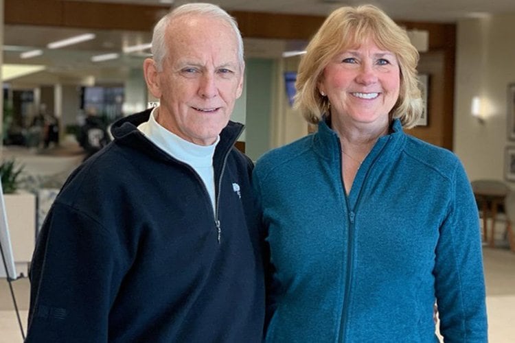 Photo of Rick and Susan Gentges smiling for the camera.