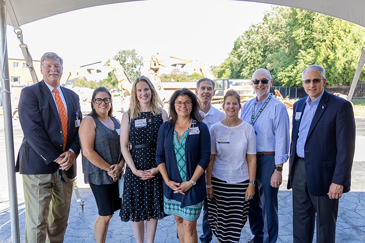 Photo of the Gratiot County Community Foundation members at the Alma Surgical Services Groundbreaking event.